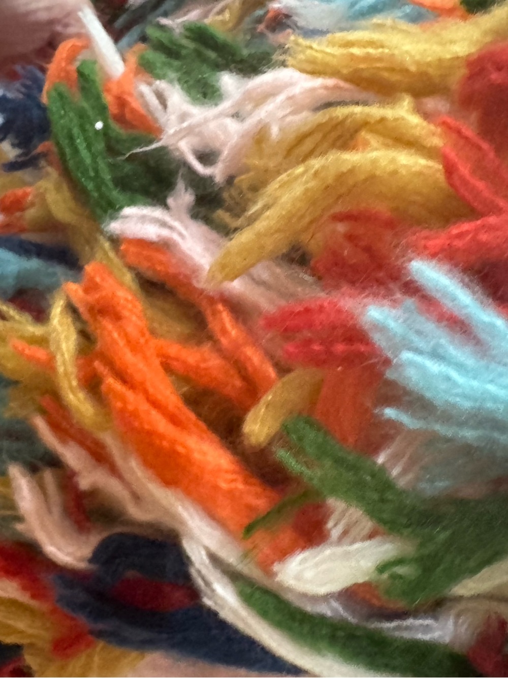 Festival Colorful Multi-Stripe Fringe Knit Cardigan - Picture 9 of 10